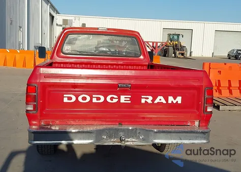 1987 Dodge D-Series D100 from USA, damaged, VIN 1B7FD04T3HS518834